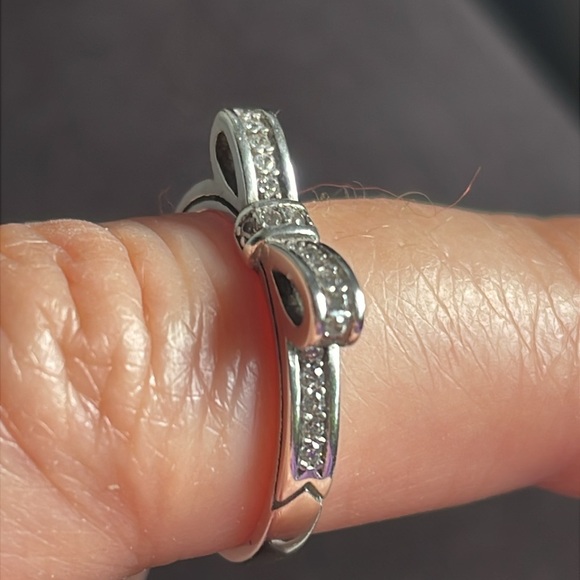 Bow Tie 925 Silver Ring - Picture 12 of 14